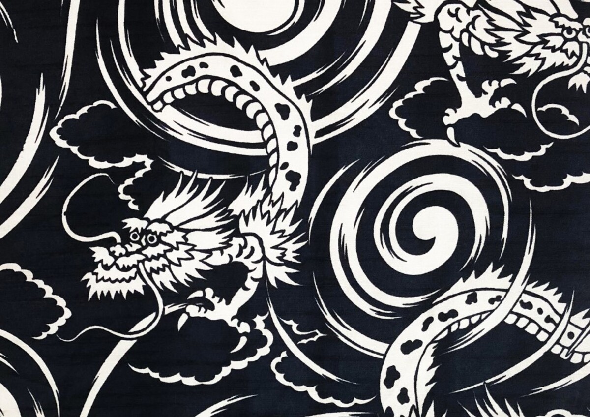 【和柄】日本花紋圖樣——龍（りゅう）