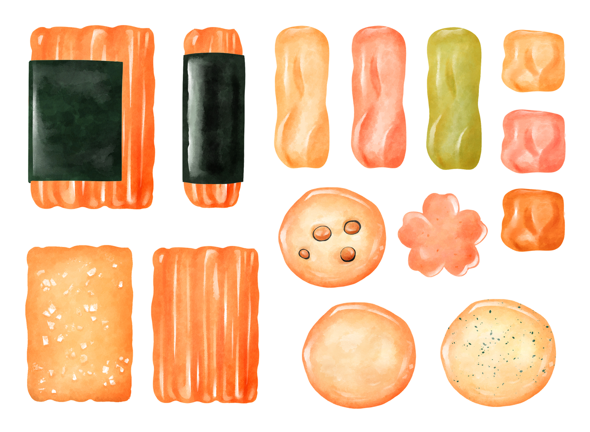【和菓子】米菓（あられ・おかき）是什麼？只要看完這篇文章就夠了。